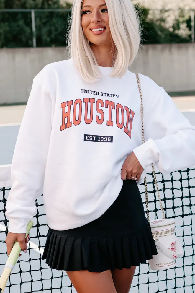 "Houston" Graphic - Multiple Shirt Options (White) - Print On Demand