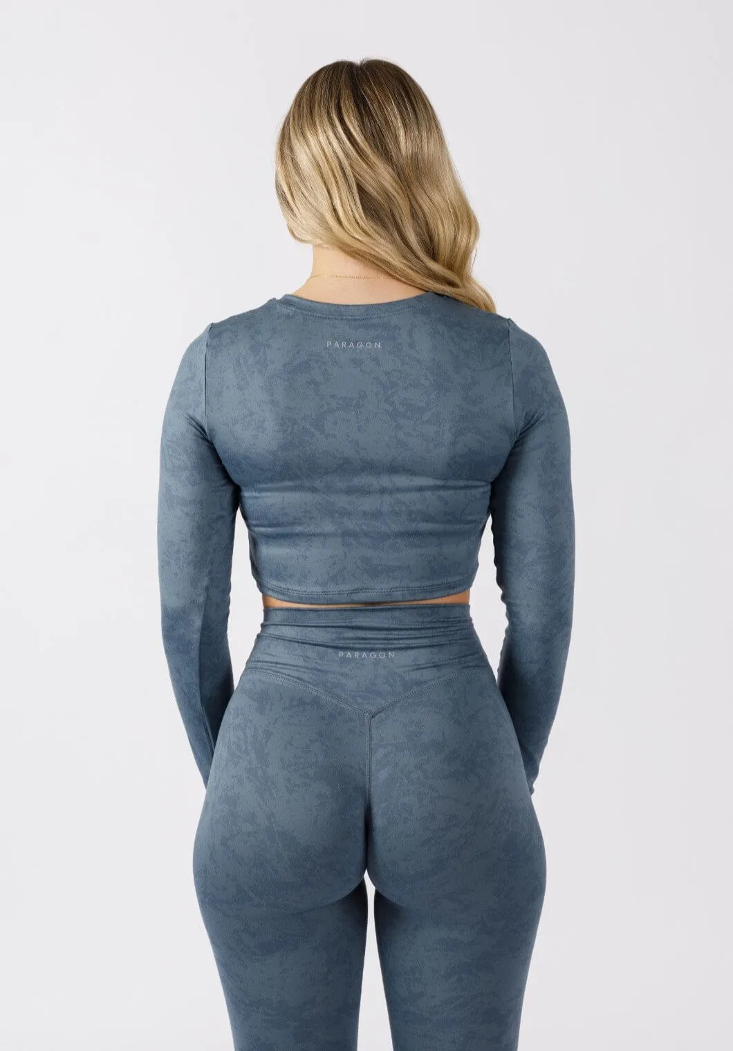 Reluna™ Long Sleeve Crop Slate