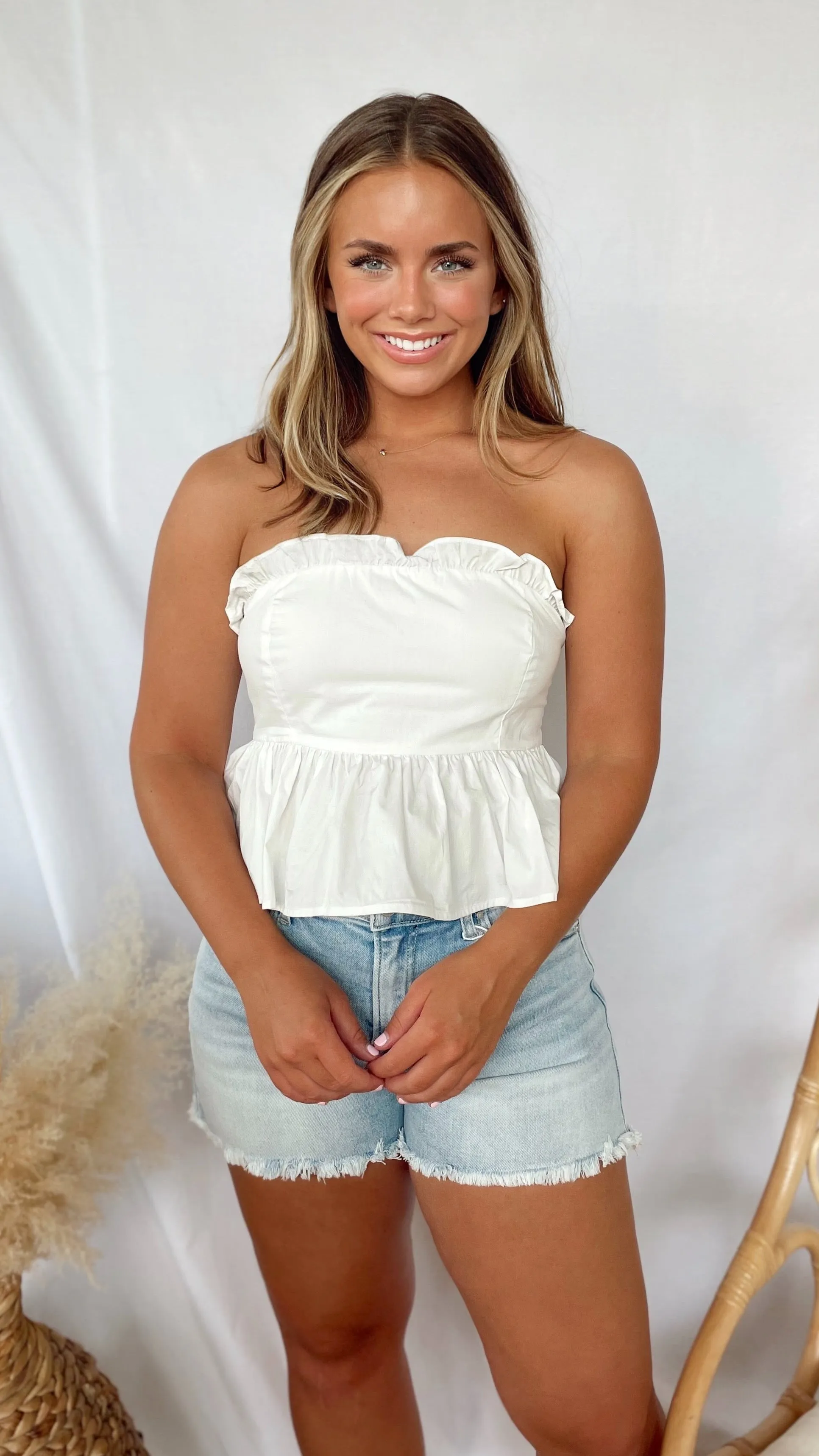 Ruffle Tube Top