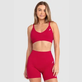 Scrunch 2 Seamless Crop - Cherry Red