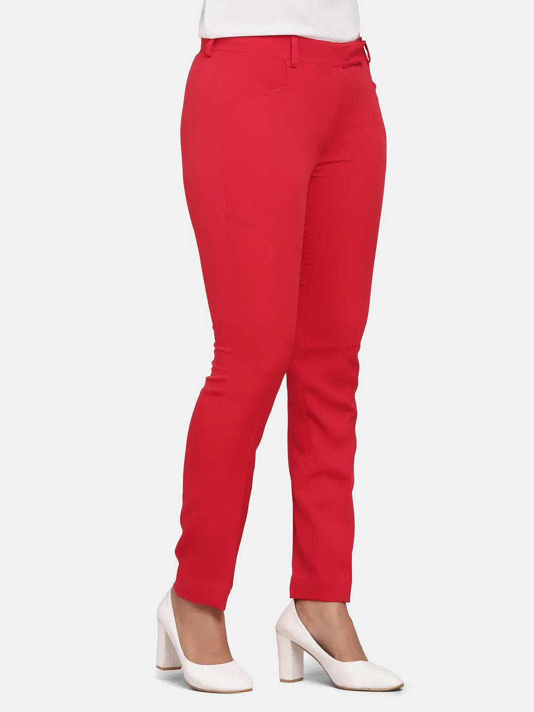 Slim Fit Trouser - Red