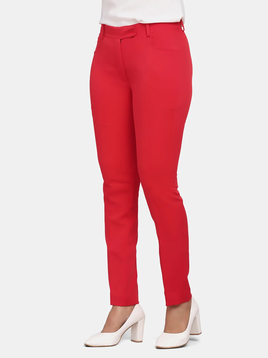 Slim Fit Trouser - Red