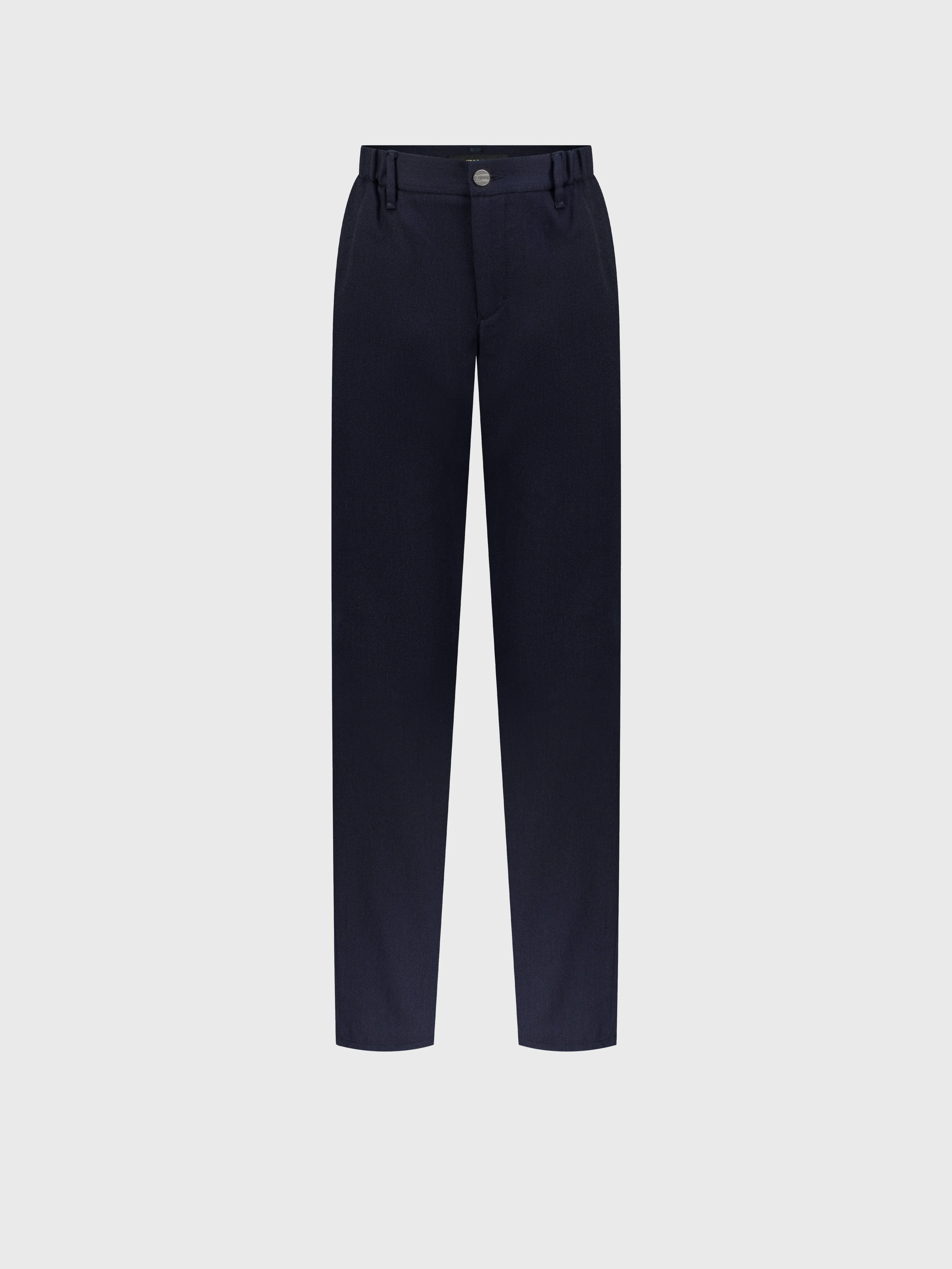 Slim Fit Trousers Blue Navy