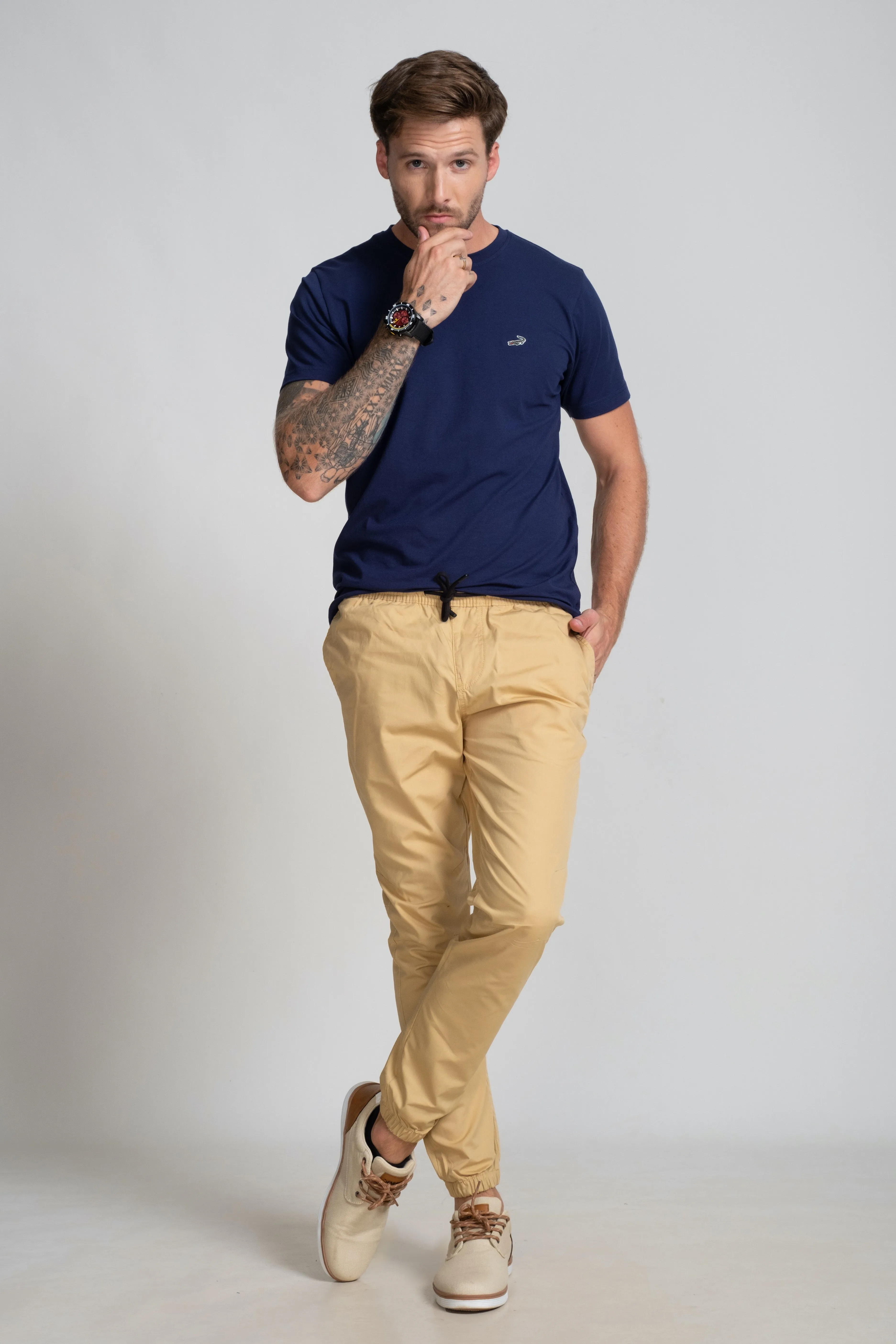 Slim Fit Utility - Jogger - Beige