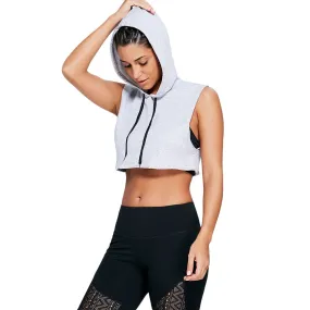 Sports Crop Hooded Tank Top