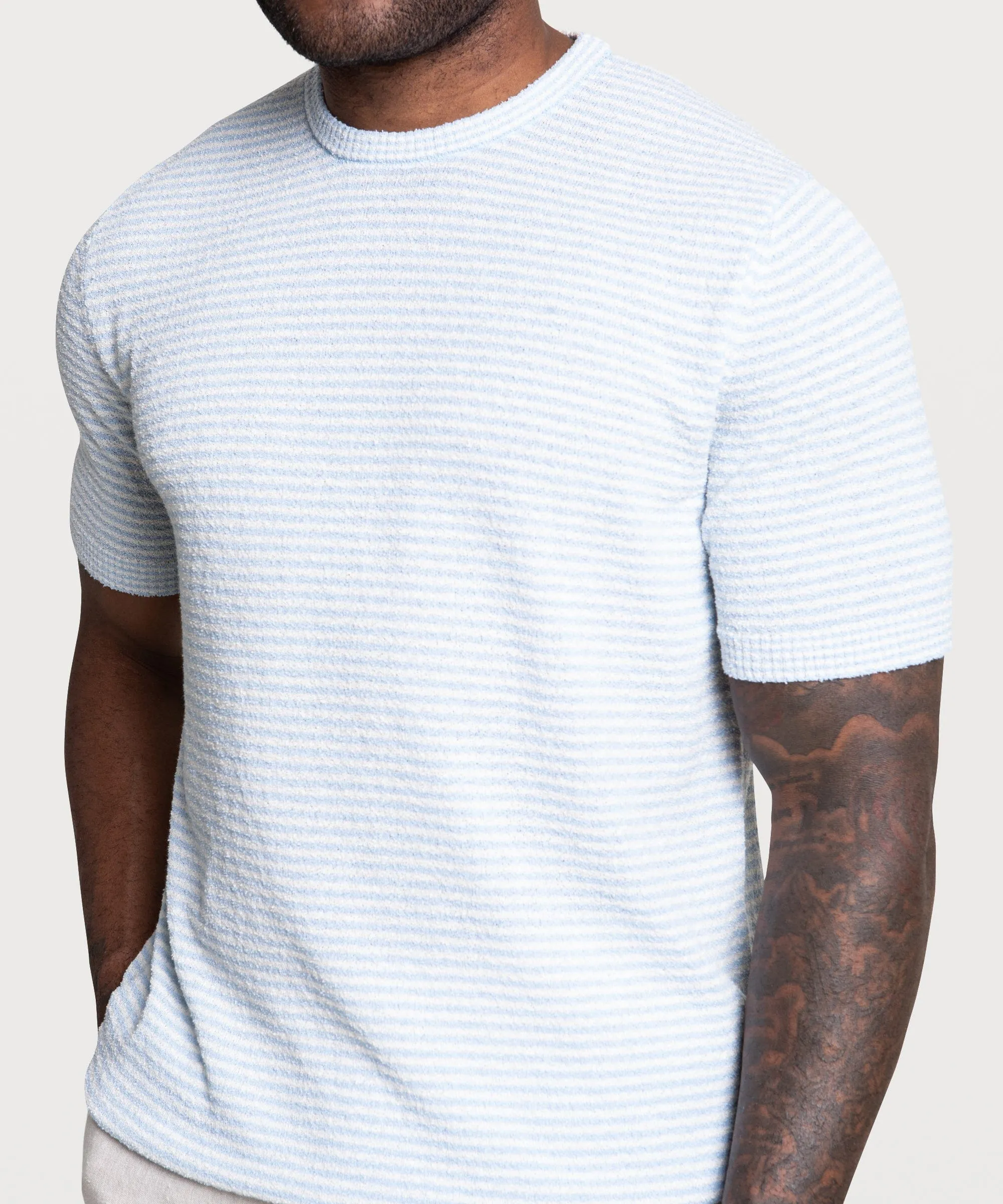 Striped Bouclé T-shirt