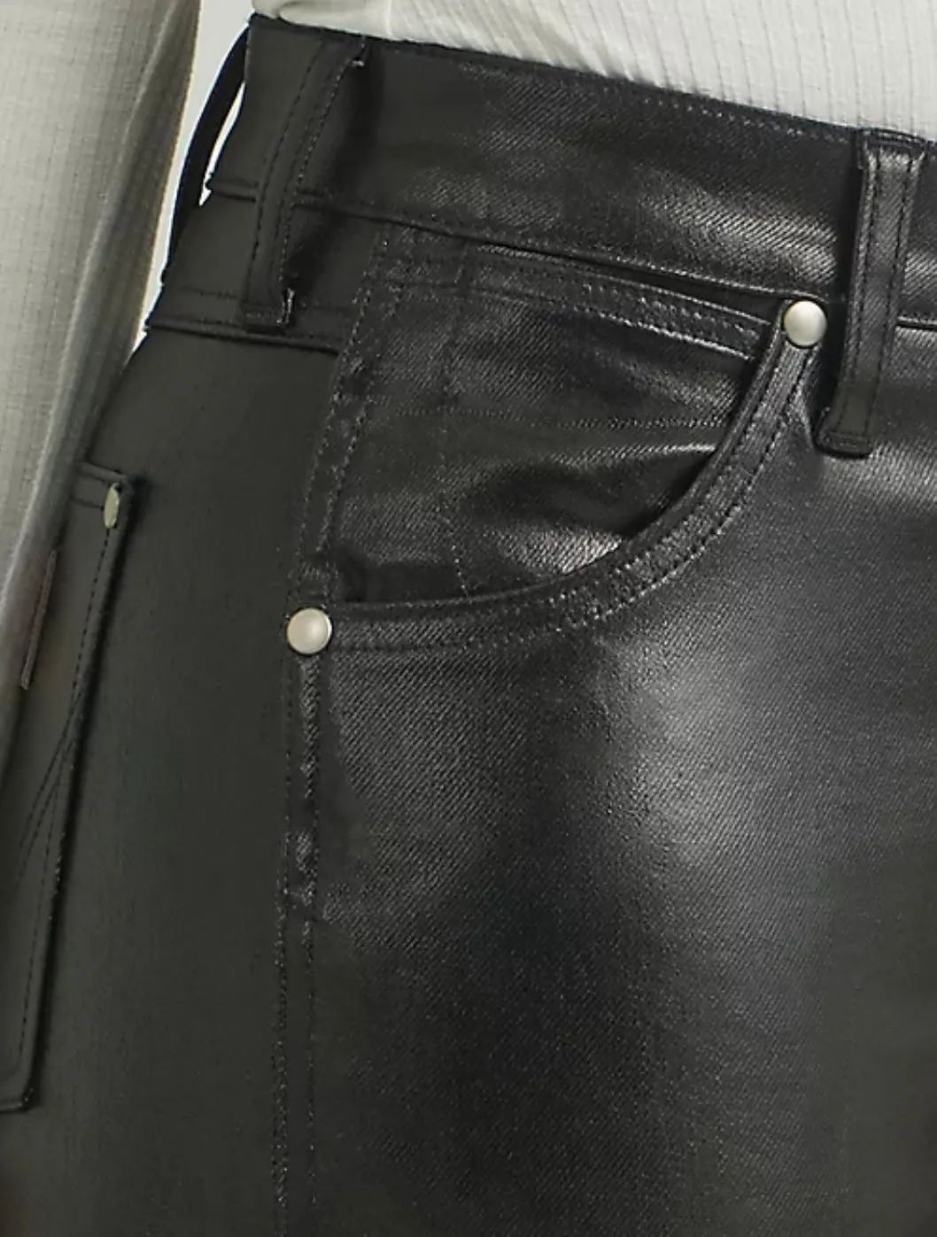 The Wrangler Walker 677 Black Gloss Jeans