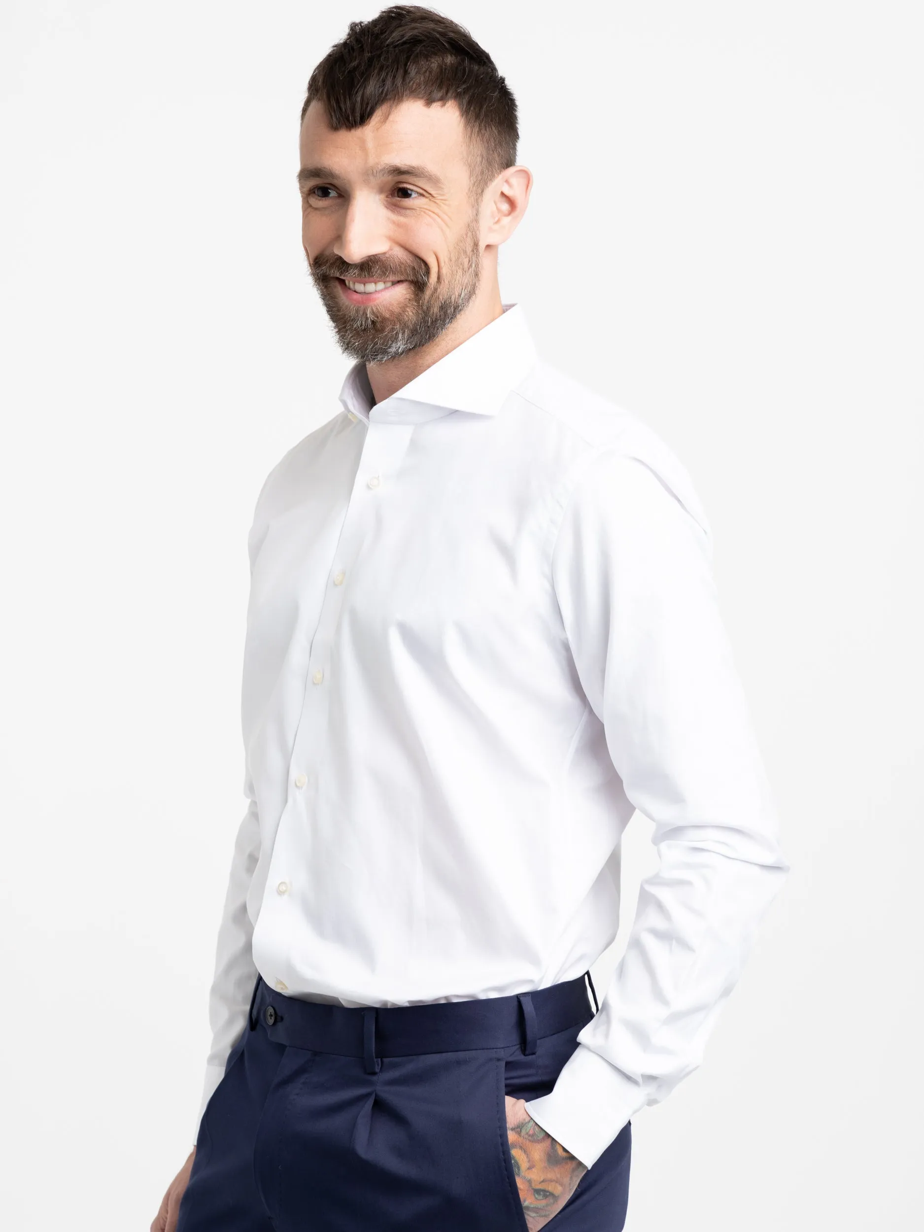 White Slim Fit Dress Shirt