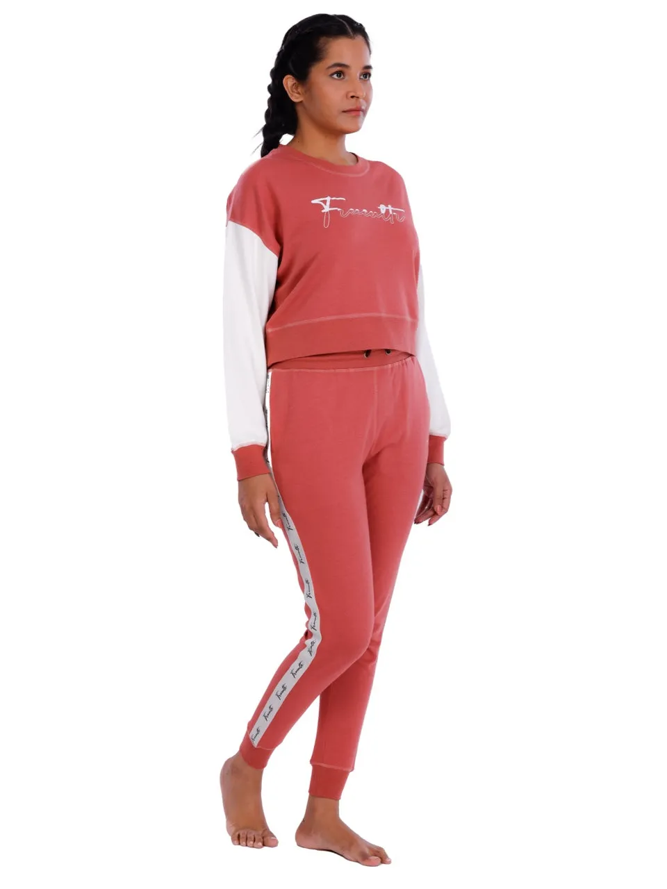 Women Brick Red Modal Co-ord Set